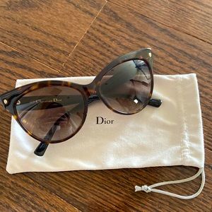 Dior Cat-Eye Tortoise Sunglasses
